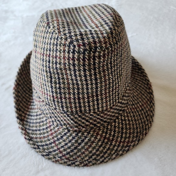 Countryside Classics Trilby Fedora Hat Tweed Houndstooth Wool Blend Mens M UK - Picture 13 of 14